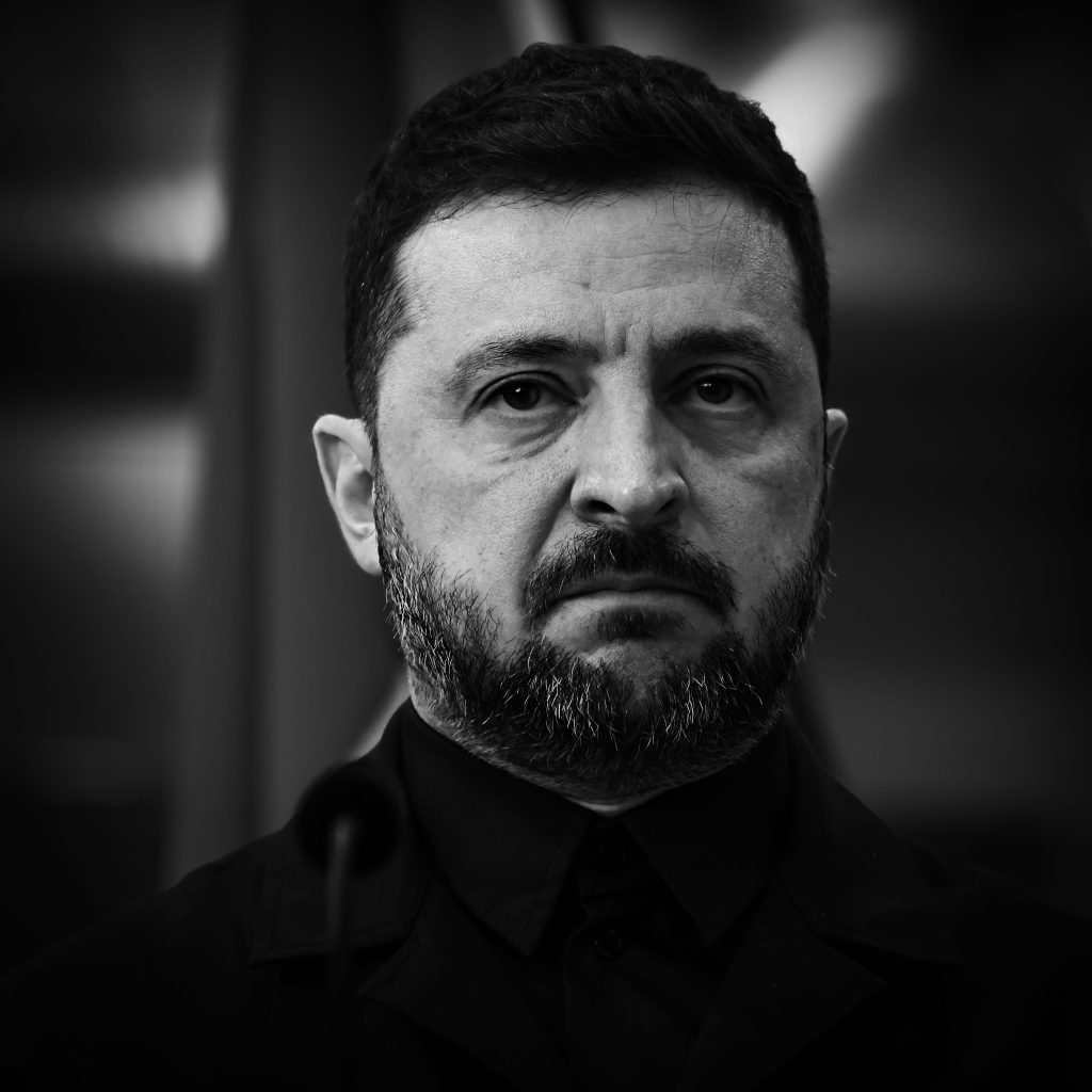 Volodymyr Zelenskyy, portrait by Johnny Gustavsson